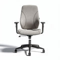 Bureaustoel met verstelbare armleuningen en stoffen zitting 55 x 60 x 100cm